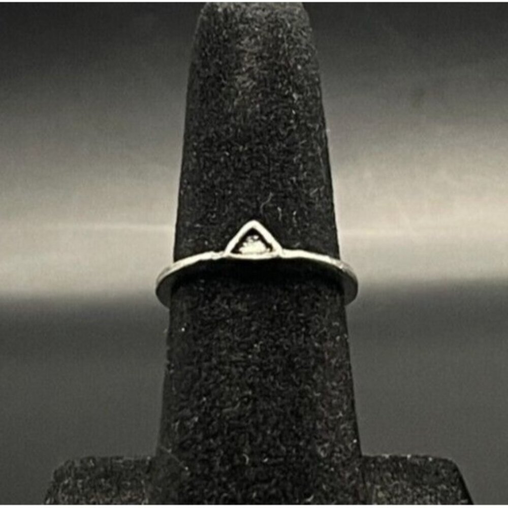 Vintage Estate Antique Silver Tone Ring - Size 4
